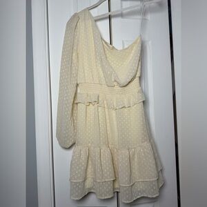 Altar'd State Yellow Textured Dress